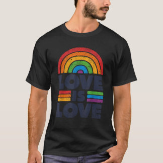 T-shirt LGBTQ Love Is Love Gay pride LGBT Ally Rainbow Fla