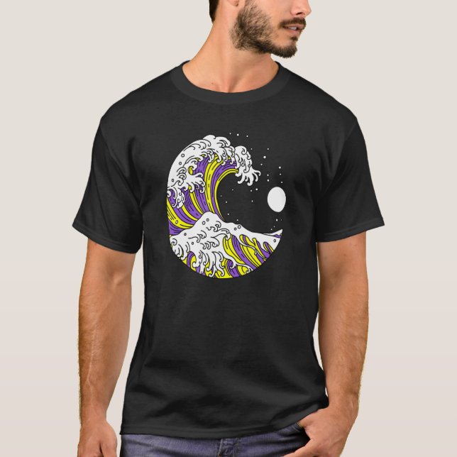 T-shirt LGBTQ non binaire Pride LGBT Non binaire Japonais (Devant)