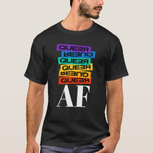 T-shirt Lgbtq Pride Queer Af Genderfluide Gay & Lesbienne