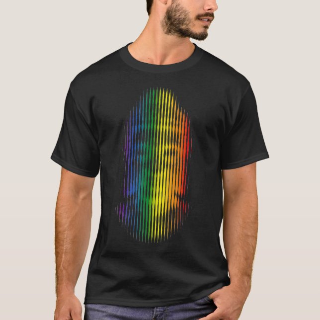 T-shirt LGBTQ Pride Style Siddhartha Gautama Bouddha Medit (Devant)