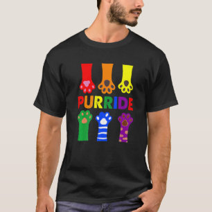 T-shirt Lgbtq Purride Ally Gay pride Rainbow Drapeau Chat