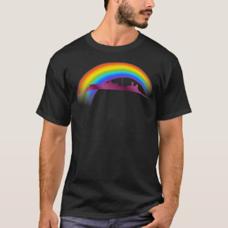 T-shirt LGBTQ Rainbow Pride Washington DC Skyline Premium
