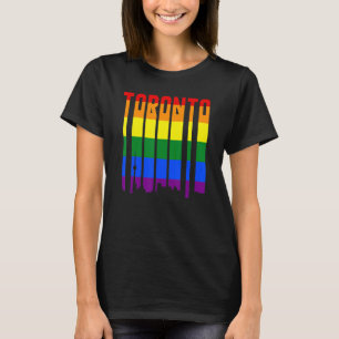 T-shirt LGBTQ Retro Toronto Canada Pride Skyline