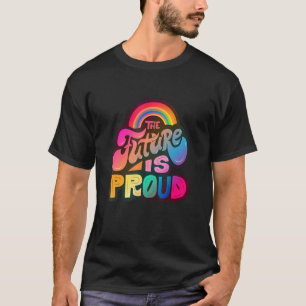 T-shirt Lgbtq+ Soutien L'Avenir Est Fière