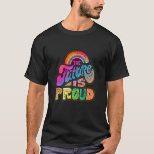 T-shirt Lgbtq+ Soutien L'Avenir Est Fierté Vintage 1