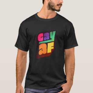 T-shirt Lgbtq+ Support Gay Af