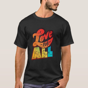 T-shirt Lgbtq+ Support Love For All Vintage Edition 4