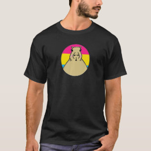 T-shirt Lgbtqia+ Capybara Dans La Fierté Pansexuelle Arc E