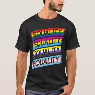 T-shirt LGBTQIA Equality Trans Flag Non Binary Pan Gay Pri