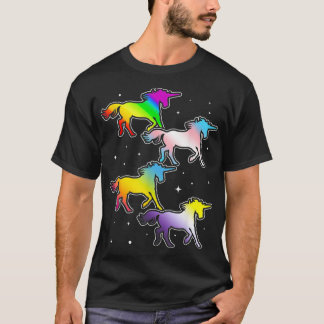 T-shirt LGBTQIA Pride Mois Trans Pan Non Binaire Unicorn L