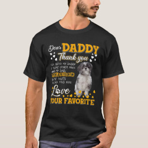 T-shirt Lhasa Apso Cher Papa Merci D'Être Mon Père