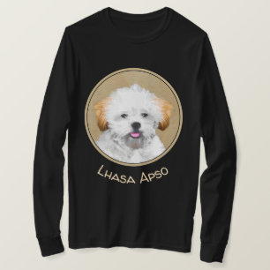 T-shirt Lhasa Apso Puppy Peinture - Cute Original Chien Ar
