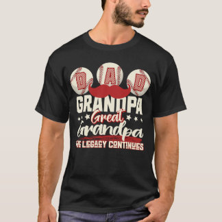T-shirt L'Héritage Continue : Papa, Grand-Père, Grand-Papi