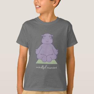 T-shirt L'hippopotame conscient de moment badine le