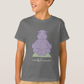 T-shirt L'hippopotame conscient de moment badine le