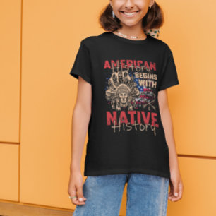 T-shirt L'histoire américaine commence avec l'histoire aut