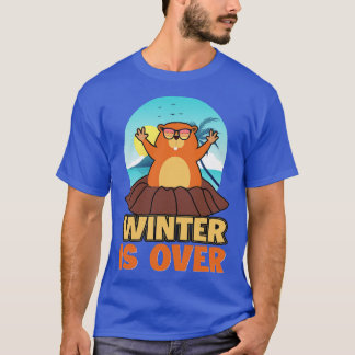 T-shirt L'hiver de la marmotte est terminé