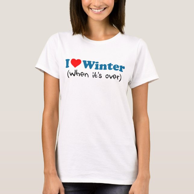 T-shirt L'hiver de l'amour (quand c'est fini) (Devant)