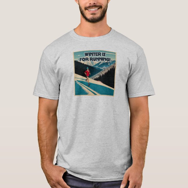 T-shirt L'Hiver Est Pour La Course (Devant)