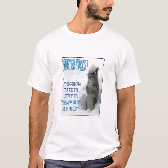 T-SHIRT L'HIVER SUCE (Devant)