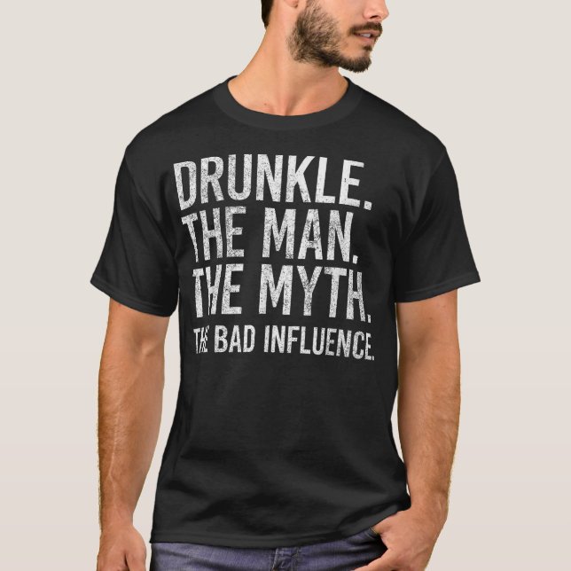 T-shirt L'Homme Ébranlé Le Mythe La Mauvaise Influence Drô (Devant)