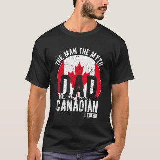 T-shirt L'homme Le mythe La légende canadienne - Papa Cana