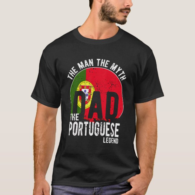 T-shirt L'homme le mythe La légende portugaise - Papa Port (Devant)