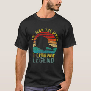 T-shirt L'Homme Le Mythe Le Ping Pong Légende Drôle Retro