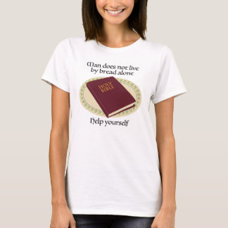 T-shirt L'homme ne vit pas de pain seulement (Bible)