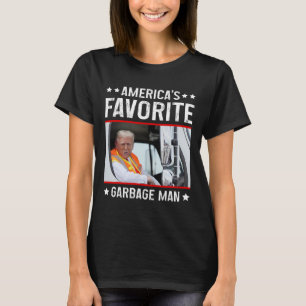 T-shirt L'homme-poubelle américain favori Drôle Trump Garb