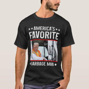 T-shirt L'homme-poubelle américain favori Drôle Trump Garb