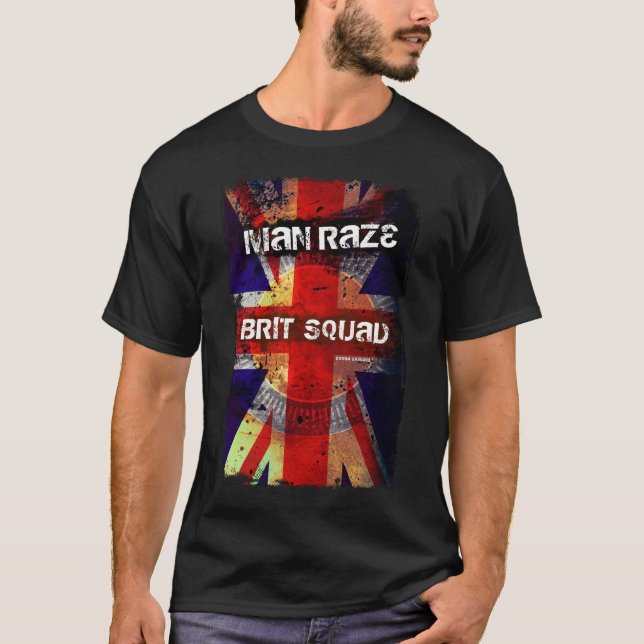 T-shirt L'homme rasent le peloton de Britannique (Devant)