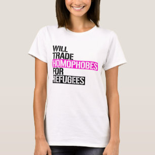 T-shirt L'homophobie commerciale pour les réfugiés