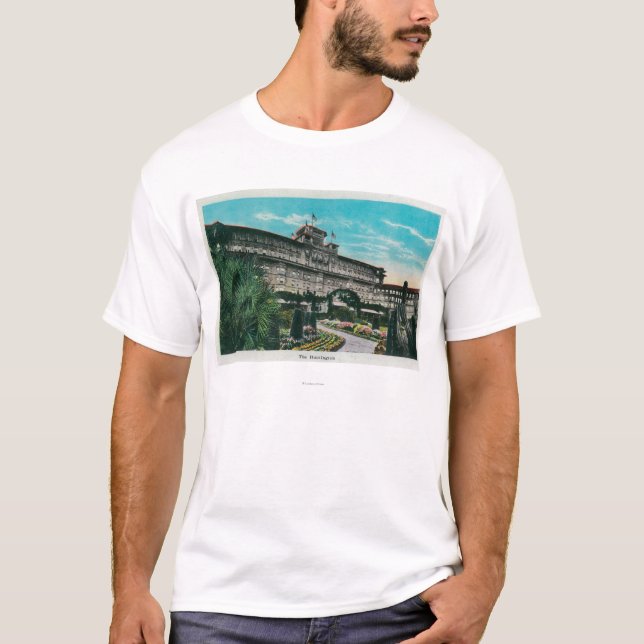 T-shirt L'hôtel de Huntington et le GroundsPasadena, CA (Devant)