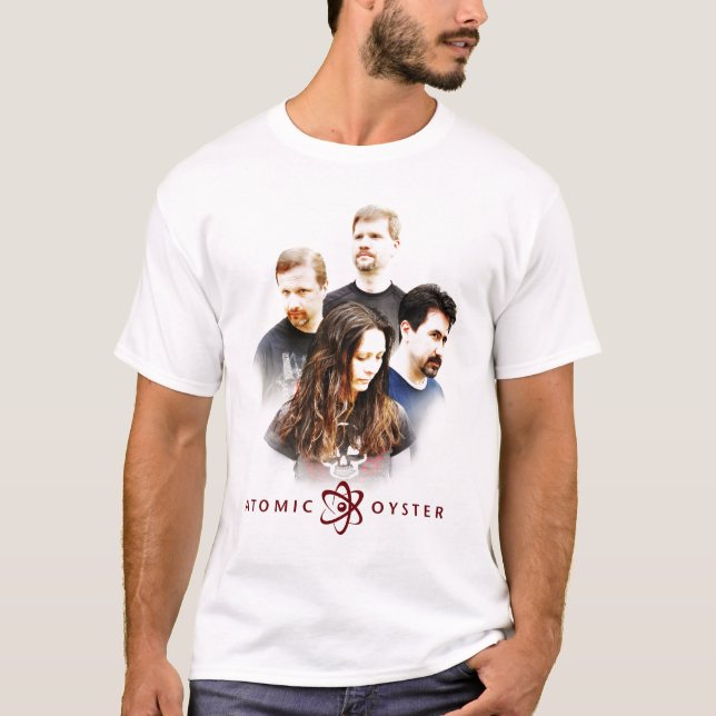 T-shirt L'huître atomique "fait face" à la chemise (Devant)