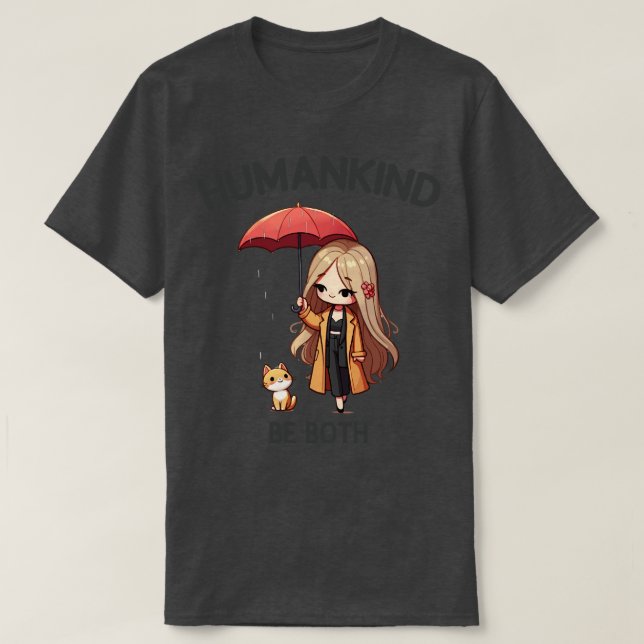 T-shirt L'humanité soit à la fois (Design devant)
