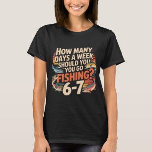 T-shirt L'humour des garçons pêcheurs – Combien de jours p