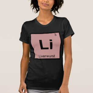 T-shirt Li - symbole de Tableau périodique de chimie de