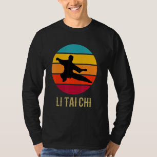 T-shirt Li Tai Chi Coucher de soleil Vintage Chinese Marti