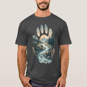 T-shirt Liaison éternelle : Connexion de la main à la rivi