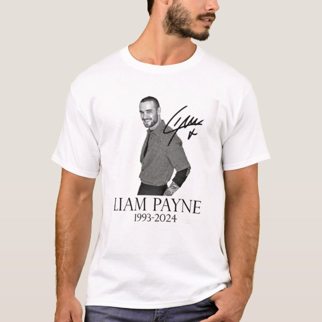 T-shirt Liam Payne Chemise de Hommage, Chemise de Chanson  (Devant)
