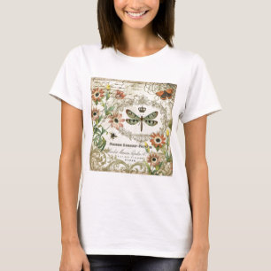 T-shirt Libellule française vintage moderne