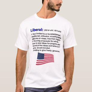 T-shirt libéral de définition