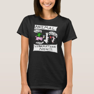 T-shirt Libération animale MAINTENANT ! !