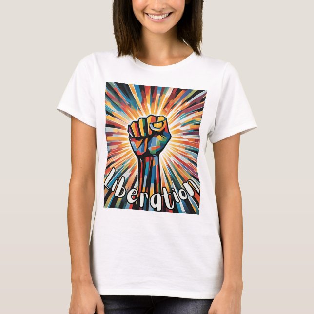 T-shirt "Libération" - Un symbole audacieux de l'u (Devant)