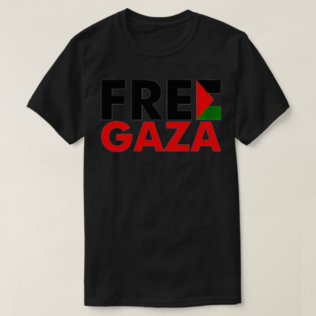 T-shirt Libérez Gaza Libérez la Palestine Drapeau palestin (Design devant)