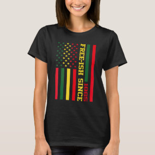 T-shirt Libérez Ish depuis 1865 Jundixième Black History D
