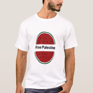 T-shirt Libérez la Palestine, drapeau palestinien, couleur