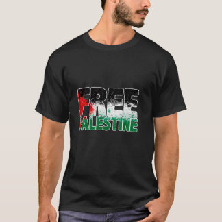 T-shirt Libérez la Palestine Libérez Gaza Drapeau palestin