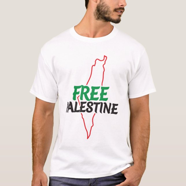 T-shirt Libérez la Palestine, Libérez Gaza, Liberté Gaza (Devant)